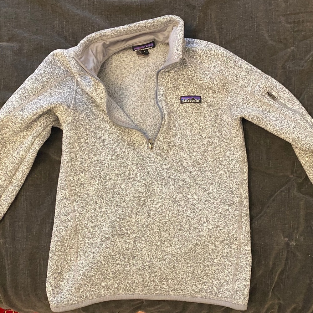 Patagonia Better Sweater Gray Quarter Zip Pullover Fleece